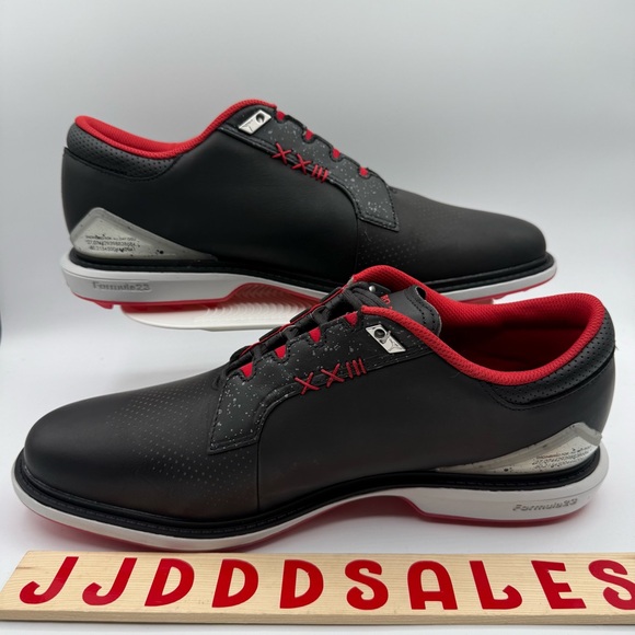 Nike Air Jordan ADG 5 Low Golf Shoes Black Red Bred FQ7874-001 Men’s Sizes Wide - Picture 2 of 13